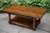 A TITCHMARSH & GOODWIN SOLID OAK OCCASIONAL COFFEE TABLE.