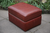 A LEATHER CHESTERFIELD FOOTSTOOL STORAGE BOX SEAT POUFFE