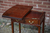 AN EDWARDIAN MAHOGANY CARD GAMES SIDE END HALL LAMP WINE TABLE STAND.