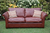 A LEATHER CHESTERFIELD BED SETTEE COUCH SOFA BED ARMCHAIR.