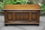 A WOOD BROTHERS OLD CHARM LIGHT OAK RUG MULE BLANKET CHEST LOG TOY BOX COFFER.