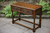A WOOD BROTHERS OLD CHARM LIGHT OAK SIDE END OCCASIONAL COFFEE LAMP HALL SERVING TABLE.