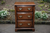 TITCHMARSH AND GOODWIN SOLID OAK T.V. VIDEO HI-FI CABINET CUPBOARD STAND TABLE.