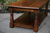 A TITCHMARSH & GOODWIN STYLE SOLID OAK POTBOARD SIDE END OCCASIONAL COFFEE TABLE.
