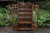 AN OLD CHARM WOOD BROS LIGHT OAK CHINA DISPLAY CABINET CUPBOARD BOOKCASE SHELVES.