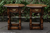 A PAIR OF TITCHMARSH AND GOODWIN STYLE SOLID OAK LAMP COFFEE SIDE END OCCASIONAL TABLES.