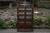 AN OLD CHARM WOOD BROS LIGHT OAK CHINA DISPLAY CABINET CUPBOARD BOOKCASE SHELVES
