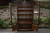 AN OLD CHARM WOOD BROS LIGHT OAK CHINA DISPLAY CABINET CUPBOARD BOOKCASE SHELVES