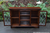 AN OLD CHARM WOOD BROTHERS TUDOR BROWN OAK OFFICE BOOKCASE SHELVES DISPLAY CD DVD CABINET STAND