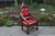 AN OLD CHARM WOOD BROTHERS TUDOR BROWN CARVED OAK THRONE CHAIR
