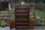 A TITCHMARSH & GOODWIN STYLE DOUGLAS HOSKING SOLID OAK BOOKCASE DISPLAY CABINET CD DVD SHELVES CUPBOARD.