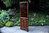 A TITCHMARSH AND GOODWIN STRESSED OAK CORNER DISPLAY CABINET / CUPBOARD