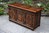 TITCHMARSH AND GOODWIN STYLE CARVED OAK BLANKET BOX