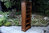 A TITCHMARSH AND GOODWIN STYLE OAK OPEN BOOKCASE / SHELVES / DISPLAY CABINET