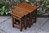 RUPERT / NIGEL GRIFFITHS MONASTIC CARVED OAK NEST OF THREE TABLES