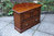 A TITCHMARSH AND GOODWIN SOLID STRESSED OAK CORNER TV CABINET / STAND