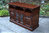 A WOOD BROTHERS OLD CHARM TUDOR BROWN CARVED OAK TV / ENTERTAINMENT STAND / SIDEBOARD