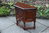 A WOOD BROTHERS OLD CHARM TUDOR BROWN CARVED OAK CANTED CABINET / HALL TABLE