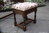 A WOOD BROTHERS OLD CHARM CARVED LIGHT OAK DRESSING TABLE VANITY MIRROR AND STOOL