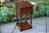 A WOOD BROTHERS OLD CHARM TUDOR BROWN CARVED OAK HALL TABLE / STAND