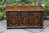 A TITCHMARSH AND GOODWIN JACOBEAN STRESSED CARVED OAK BLANKET BOX RUG CHEST COFFER