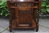 A WOOD BROTHERS OLD CHARM CARVED LIGHT OAK HALL / COAT / STICK STAND