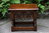 A WOOD BROTHERS OLD CHARM CARVED LIGHT OAK SLIPPER BOX / SEWING BOX