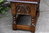 A WOOD BROTHERS OLD CHARM CARVED LIGHT OAK SLIPPER BOX / SEWING BOX