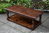 A BYLAWS FURNITURE MAKERS SOLID STRESSED OAK POT BOARD COFFEE TABLE