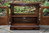 A WOOD BROTHERS OLD CHARM CARVED LIGHT OAK TV MEDIA CABINET / STAND / BASE