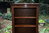 A WOOD BROTHERS OLD CHARM LIGHT OAK NARROW OPEN BOOKCASE / DISPLAY SHELVES
