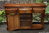 A WOOD BROTHERS OLD CHARM CARVED LIGHT OAK CONSOLE TABLE / SIDEBOARD / DRESSER BASE