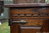 A WOOD BROTHERS OLD CHARM CARVED LIGHT OAK CD STORAGE CABINET