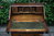 A WOOD BROTHERS OLD CHARM CARVED LIGHT OAK BUREAU / WRITING DESK WITH DRAWERS