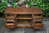 A WOOD BROTHERS OLD CHARM CARVED LIGHT OAK TV CABINET / STAND / BASE