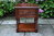 A WOOD BROTHERS OLD CHARM TUDOR BROWN CARVED OAK LAMP / BEDSIDE TABLE