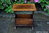 A TITCHMARSH AND GOODWIN CARVED OAK MAGAZINE RACK / STAND / COFFEE TABLE