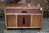 A WOOD BROTHERS OLD CHARM CARVED LIGHT OAK TV MEDIA CABINET / ENTERTAINMENT STAND / BASE