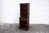 A WOOD BROTHERS OLD CHARM TUDOR BROWN CARVED OAK NARROW OPEN BOOKCASE / BOOKSHELVES