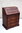 A WOOD BROTHERS OLD CHARM TUDOR BROWN CARVED OAK BUREAU / WRITING DESK WITH DRAWERS