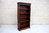 A WOOD BROTHERS OLD CHARM TUDOR BROWN CARVED OAK TALL OPEN BOOKCASE / BOOKSHELVES / CD / DVD CABINET