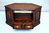 A TITCHMARSH AND GOODWIN STYLE STRESSED OAK CORNER TV CABINET / STAND / UNIT