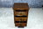 A WOOD BROTHERS OLD CHARM CARVED LIGHT OAK SMALL CHEST OF THREE DRAWERS / BEDSIDE TABLE