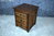 A WOOD BROTHERS OLD CHARM CARVED LIGHT OAK SMALL CHEST OF THREE DRAWERS / BEDSIDE TABLE