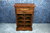 A WOOD BROTHERS OLD CHARM CARVED LIGHT OAK DVD CD STORAGE CABINET / STAND / SHELVES