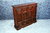 A WOOD BROTHERS OLD CHARM TUDOR BROWN CARVED OAK CD STORAGE CABINET / STAND