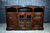 A WOOD BROTHERS OLD CHARM TUDOR BROWN CARVED OAK TV HI FI MEDIA CABINET / ENTERTAINMENT STAND / BASE