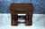 A NIGEL GRIFFITHS MONASTIC CARVED SOLID OAK NEST OF TABLES / COFFEE TABLE SET