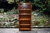A WOOD BROTHERS OLD CHARM LIGHT OAK OPEN BOOKCASE / BOOKSHELVES / CD DVD CABINET