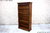 A WOOD BROTHERS OLD CHARM CARVED LIGHT OAK TALL OPEN BOOKCASE / BOOKSHELVES / CD / DVD CABINET